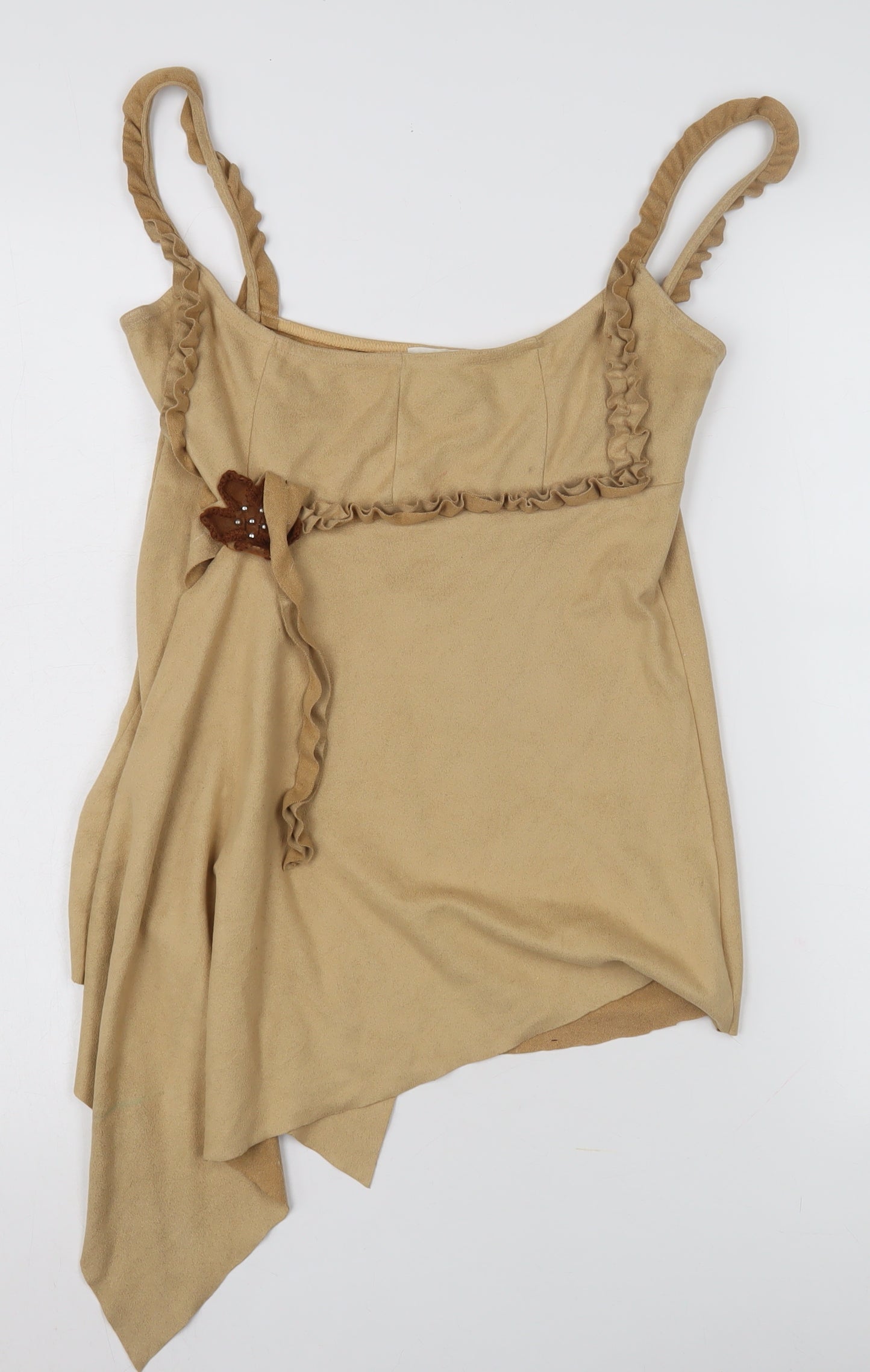 Lipsy Beige Camisole Women's Size 12 Tank Top