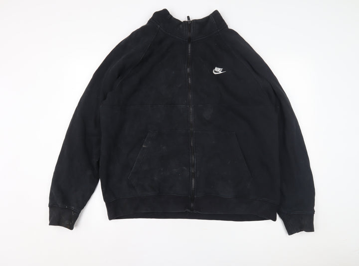 Nike Men's XL Black Full Zip Sweatshirt with Logo