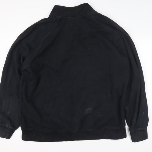 Nike Men's XL Black Full Zip Sweatshirt with Logo