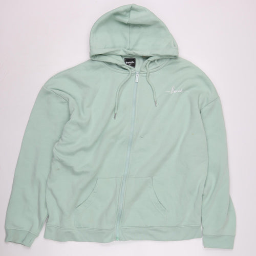 Bench Green Cotton Blend Hoodie Size XL