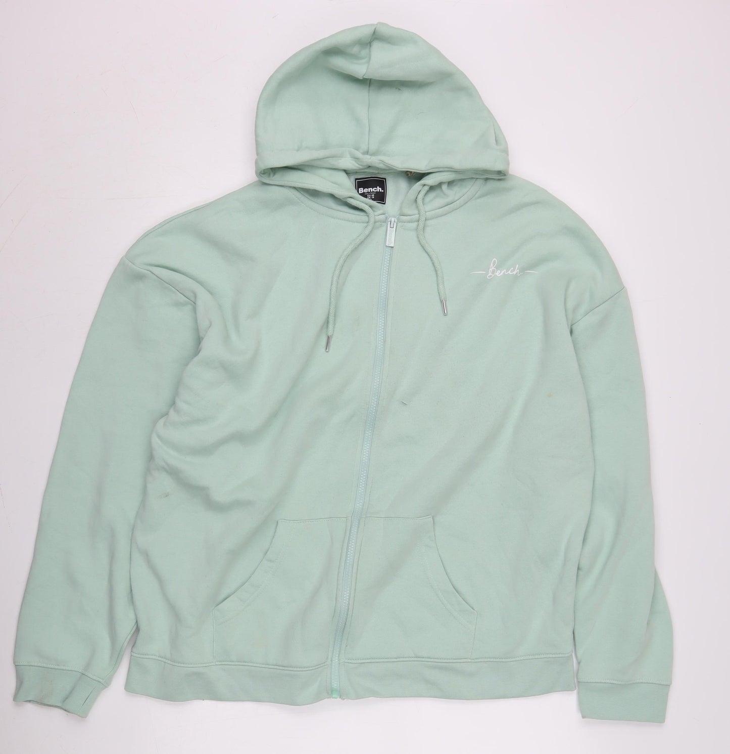 Bench Green Cotton Blend Hoodie Size XL