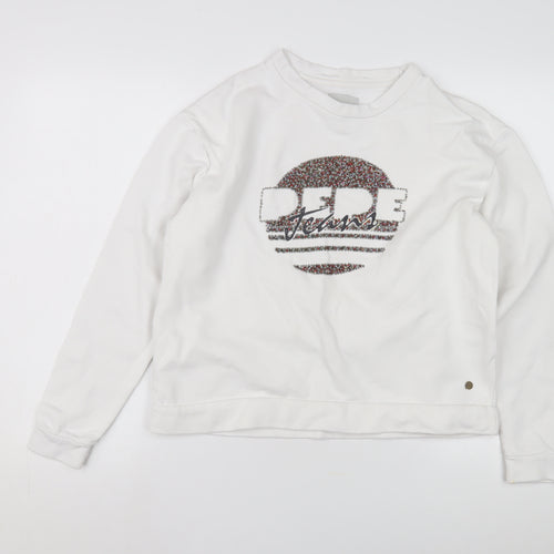 Pepe Jeans Women's White Pullover Sweatshirt Size M