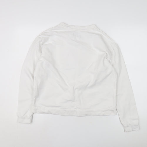 Pepe Jeans Women's White Pullover Sweatshirt Size M