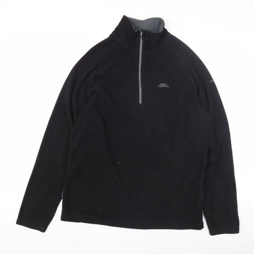 Trespass Men's Black Fleece Pullover Sweatshirt M
