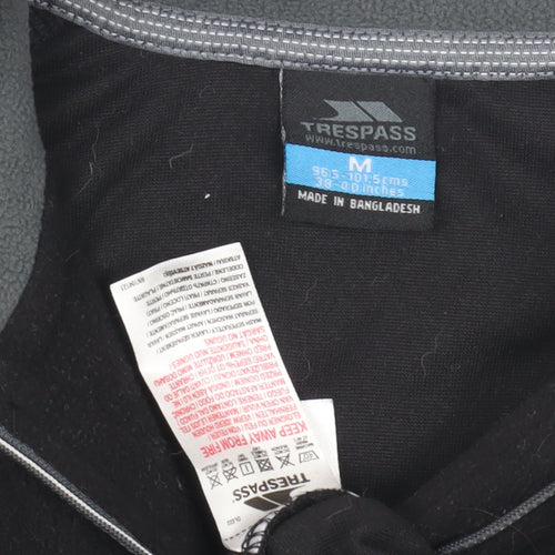 Trespass Men's Black Fleece Pullover Sweatshirt M