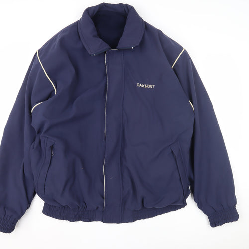 Oakmont Men's XL Blue Reversible Jacket - Classic Style