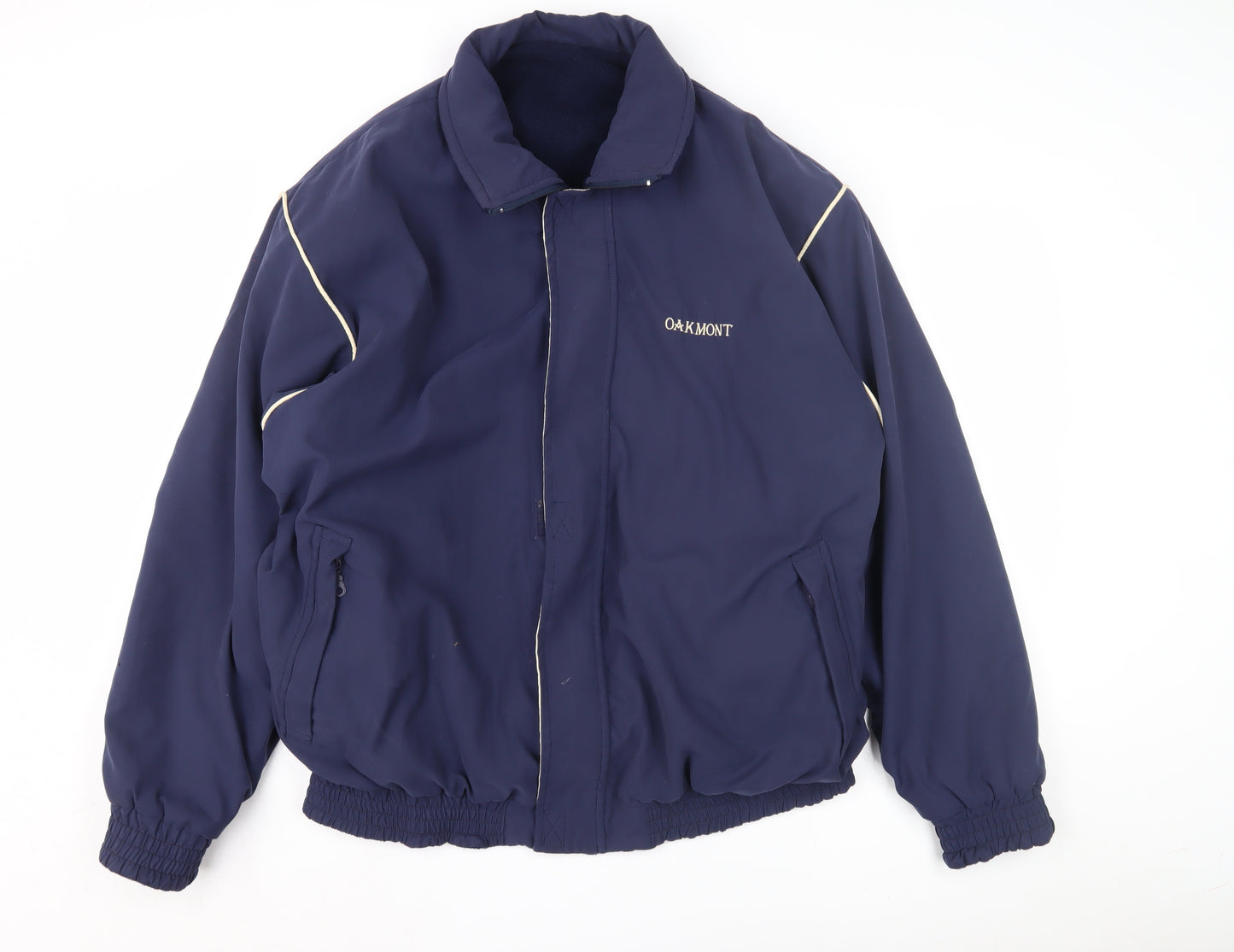 Oakmont Men's XL Blue Reversible Jacket - Classic Style