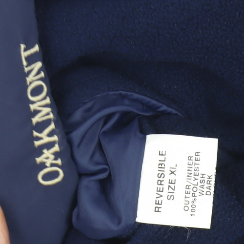 Oakmont Men's XL Blue Reversible Jacket - Classic Style
