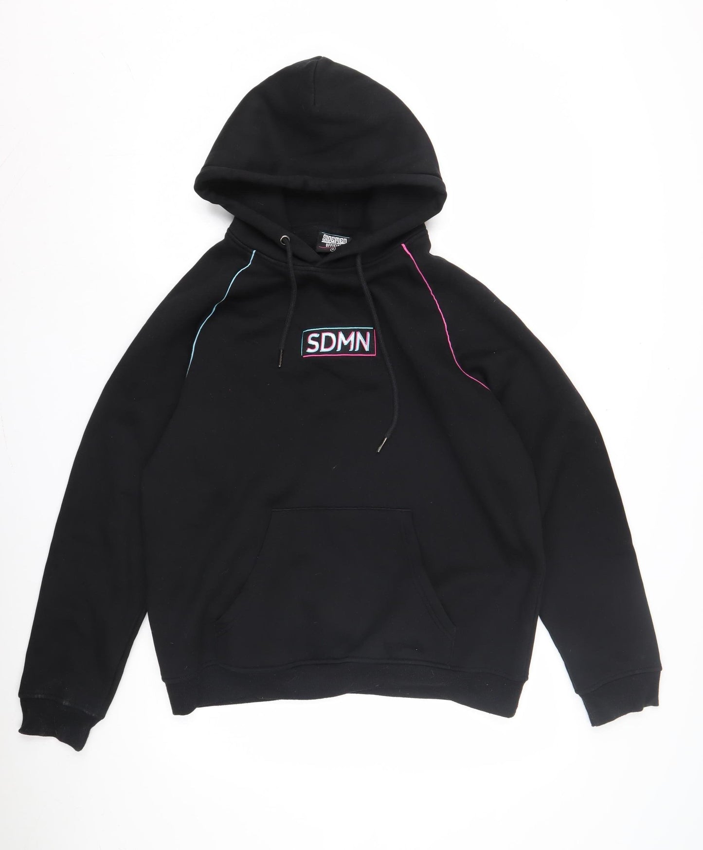 Sidemen Mens Black Medium Pullover Hoodie - Logo, Cotton