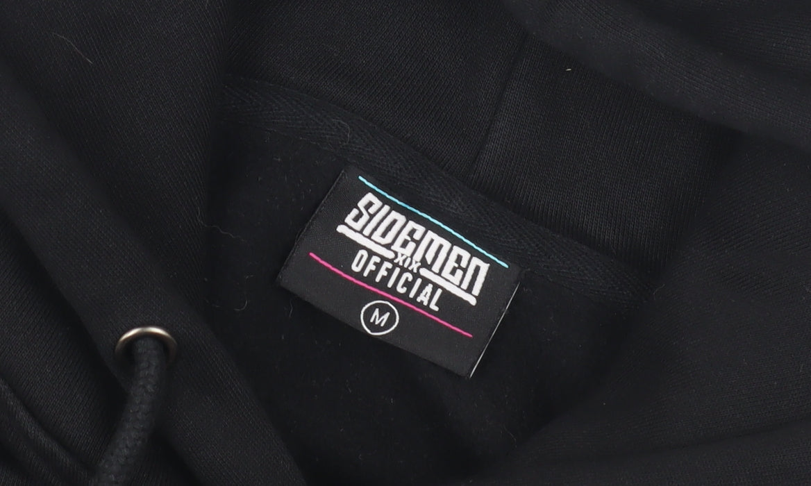 Sidemen Mens Black Medium Pullover Hoodie - Logo, Cotton