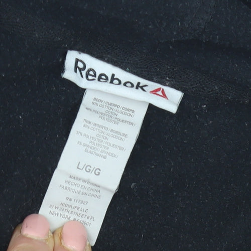 Reebok Men's Black Pullover Hoodie L