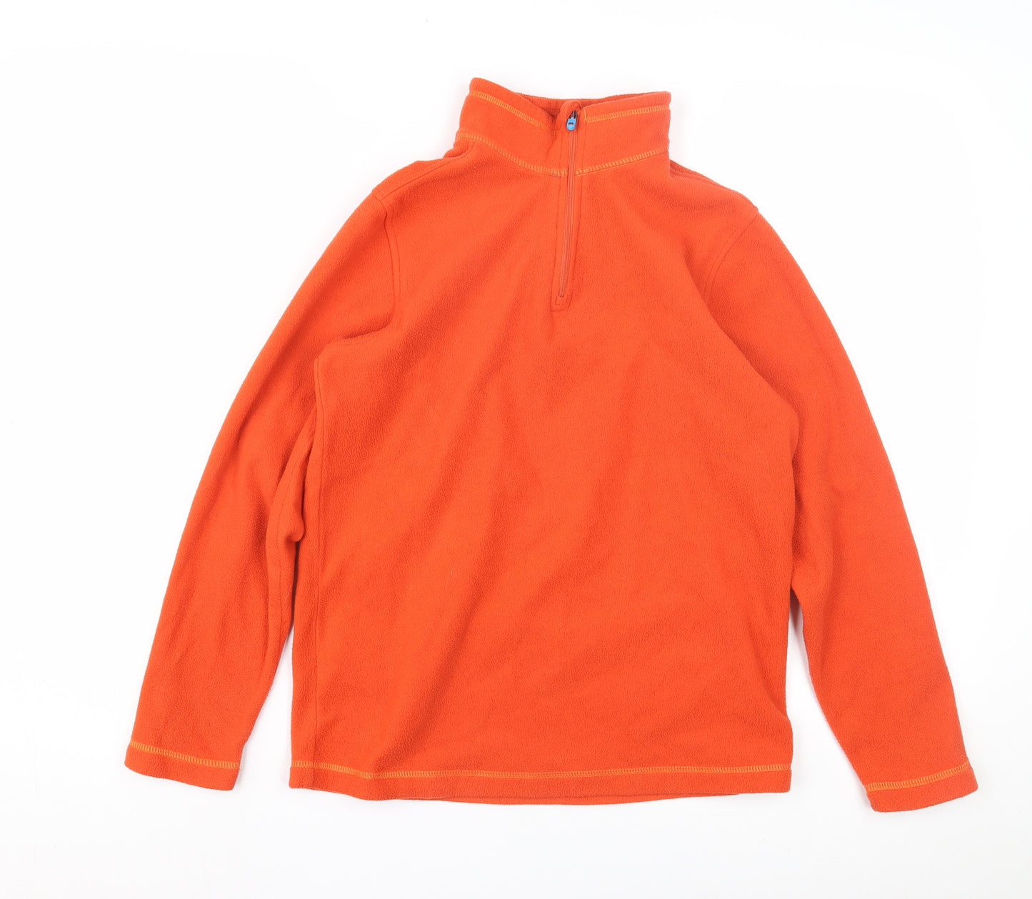 Lands' End Boys Orange 1/2 Zip Sweatshirt Size 10-11 Years