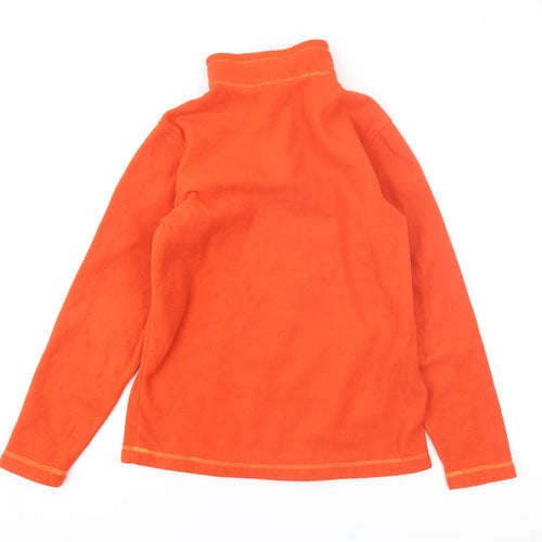 Lands' End Boys Orange 1/2 Zip Sweatshirt Size 10-11 Years