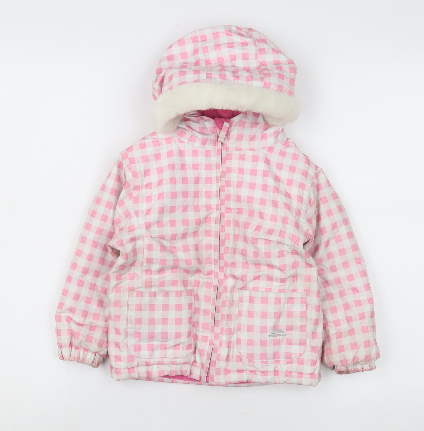 Trespass Girls Pink Waterproof Puffer Jacket 2 Years