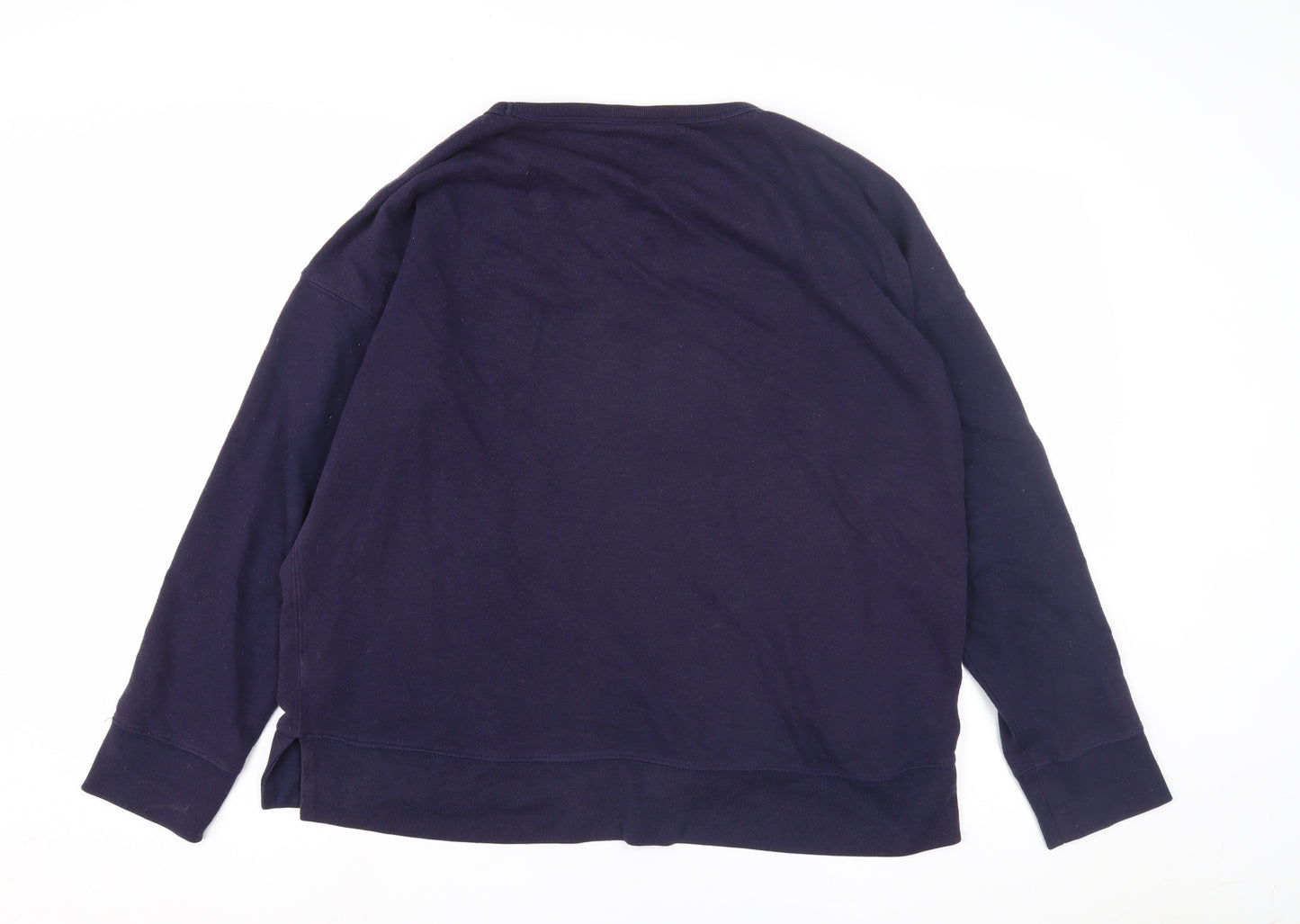 GAP Women's Blue Pullover Logo Sweatshirt M Casual