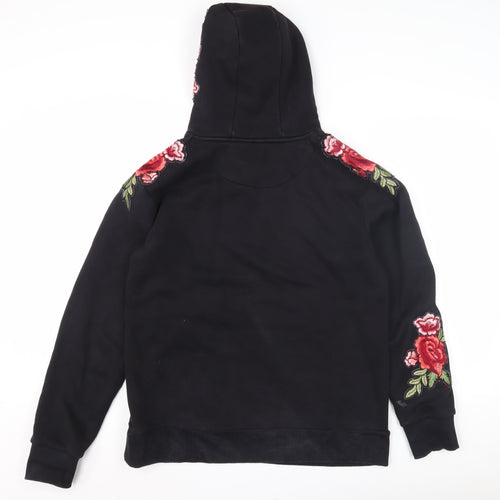 ACES Couture Women’s Black Embroidered Pullover Hoodie - M