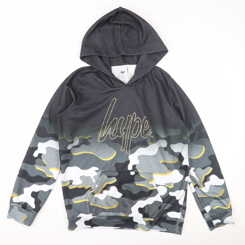Hype Teens Multicoloured Camouflage Hoodie One Size
