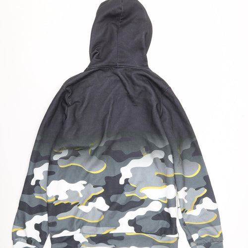 Hype Teens Multicoloured Camouflage Hoodie One Size