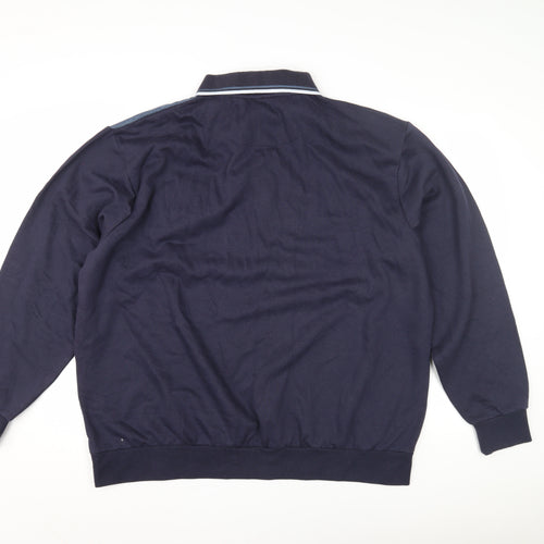 Pegasus Men's Blue Collared Sweatshirt 3XL