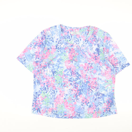 HONOR MILLBURN Women Multicoloured Floral T-Shirt M