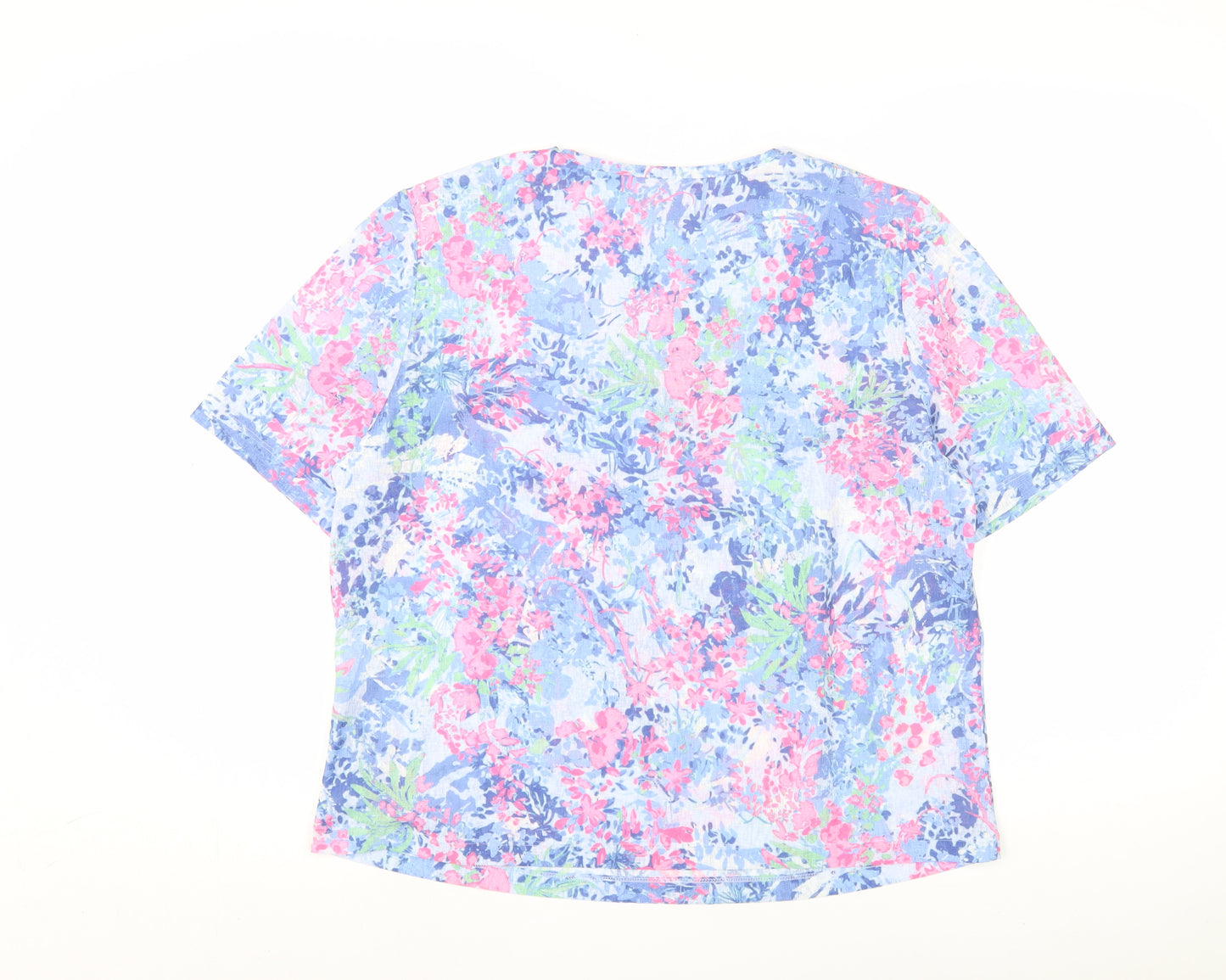 HONOR MILLBURN Women Multicoloured Floral T-Shirt M