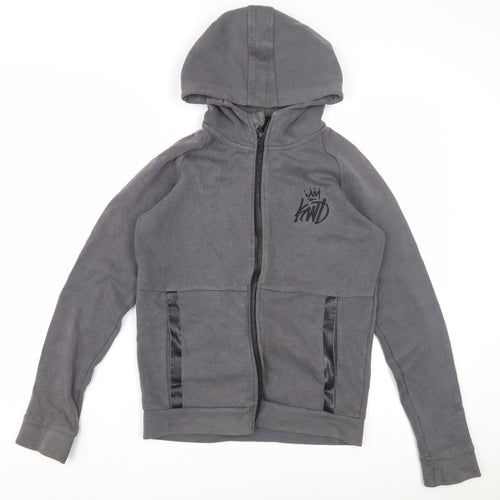 Kings Will Dream Boys Grey Full Zip Hoodie 12-13 Years
