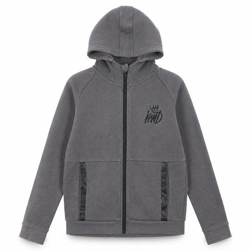Kings Will Dream Boys Grey Full Zip Hoodie 12-13 Years