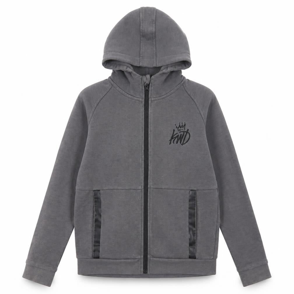 Kings Will Dream Boys Grey Full Zip Hoodie 12-13 Years