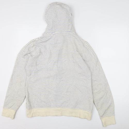Mantaray Women’s Ivory Striped Hoodie, Size 12