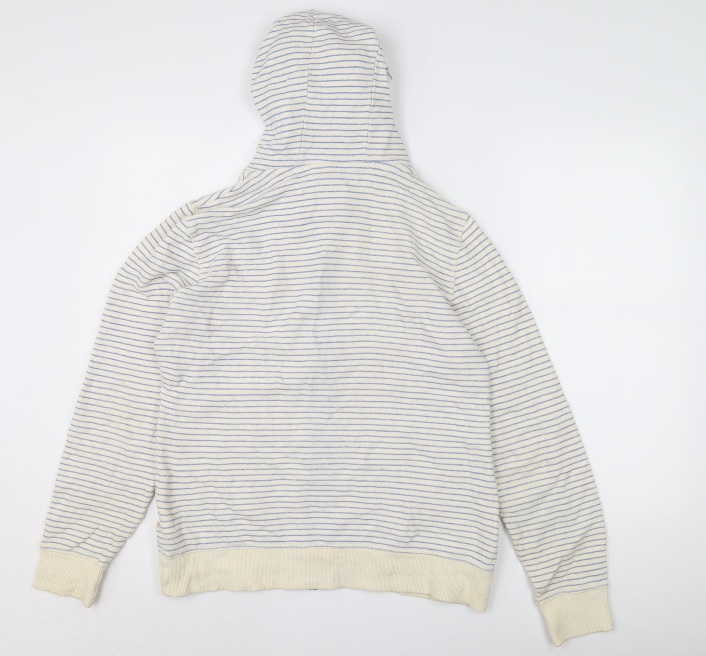 Mantaray Women’s Ivory Striped Hoodie, Size 12