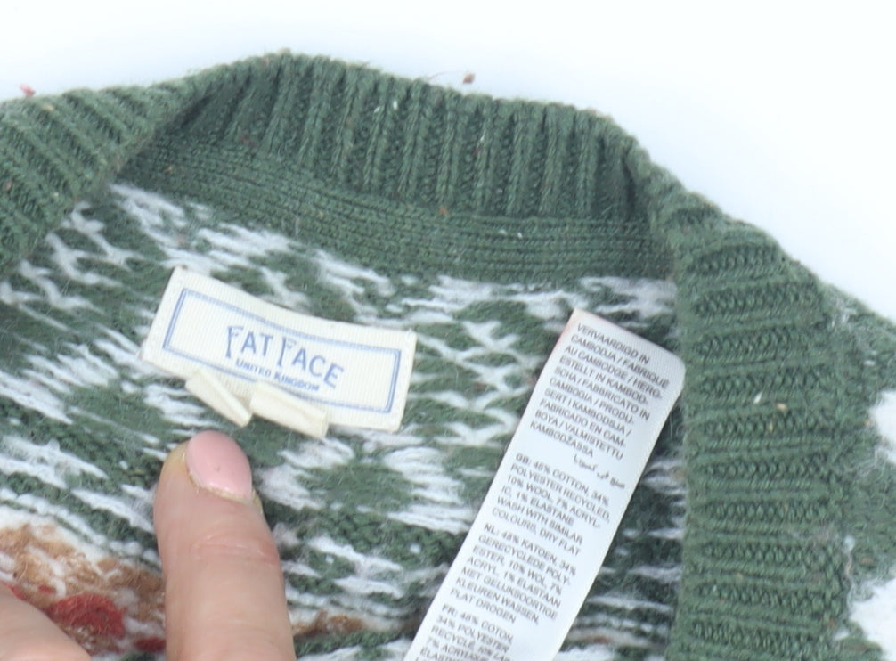 Fat Face Women's Multicoloured Fair Isle Jumper M
