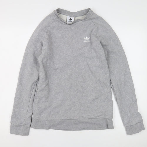 Adidas Grey Women's Sweatshirt - Classic Style L