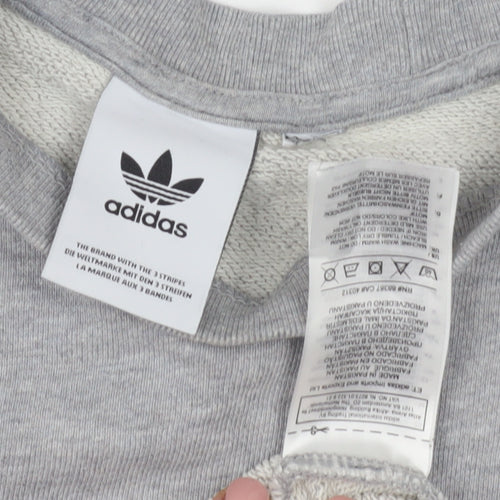 Adidas Grey Women's Sweatshirt - Classic Style L