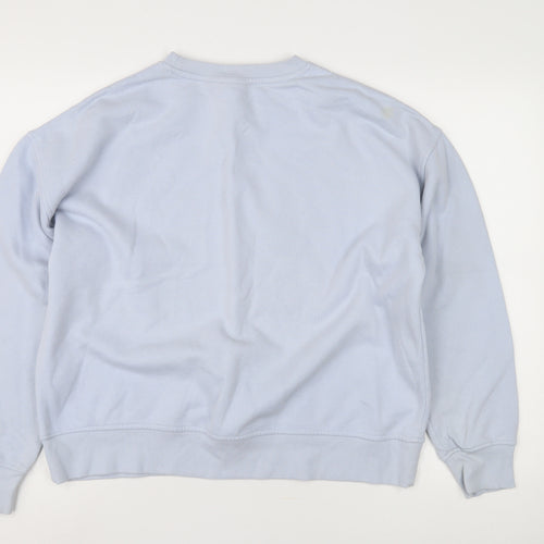 Disney Women's Blue Stitch Sweatshirt, Size 12, Pullover