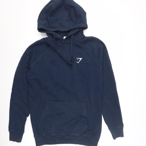Gymshark Men's Blue Pullover Hoodie S