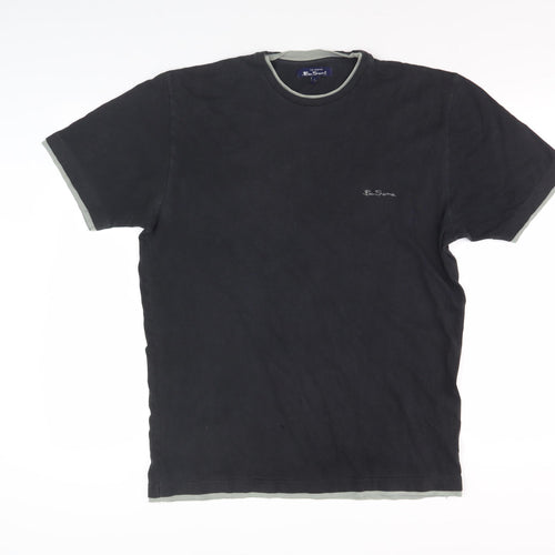 Ben Sherman Men's Black XL Crew Neck T-Shirt Logo