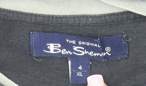 Ben Sherman Men's Black XL Crew Neck T-Shirt Logo