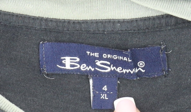 Ben Sherman Men's Black XL Crew Neck T-Shirt Logo