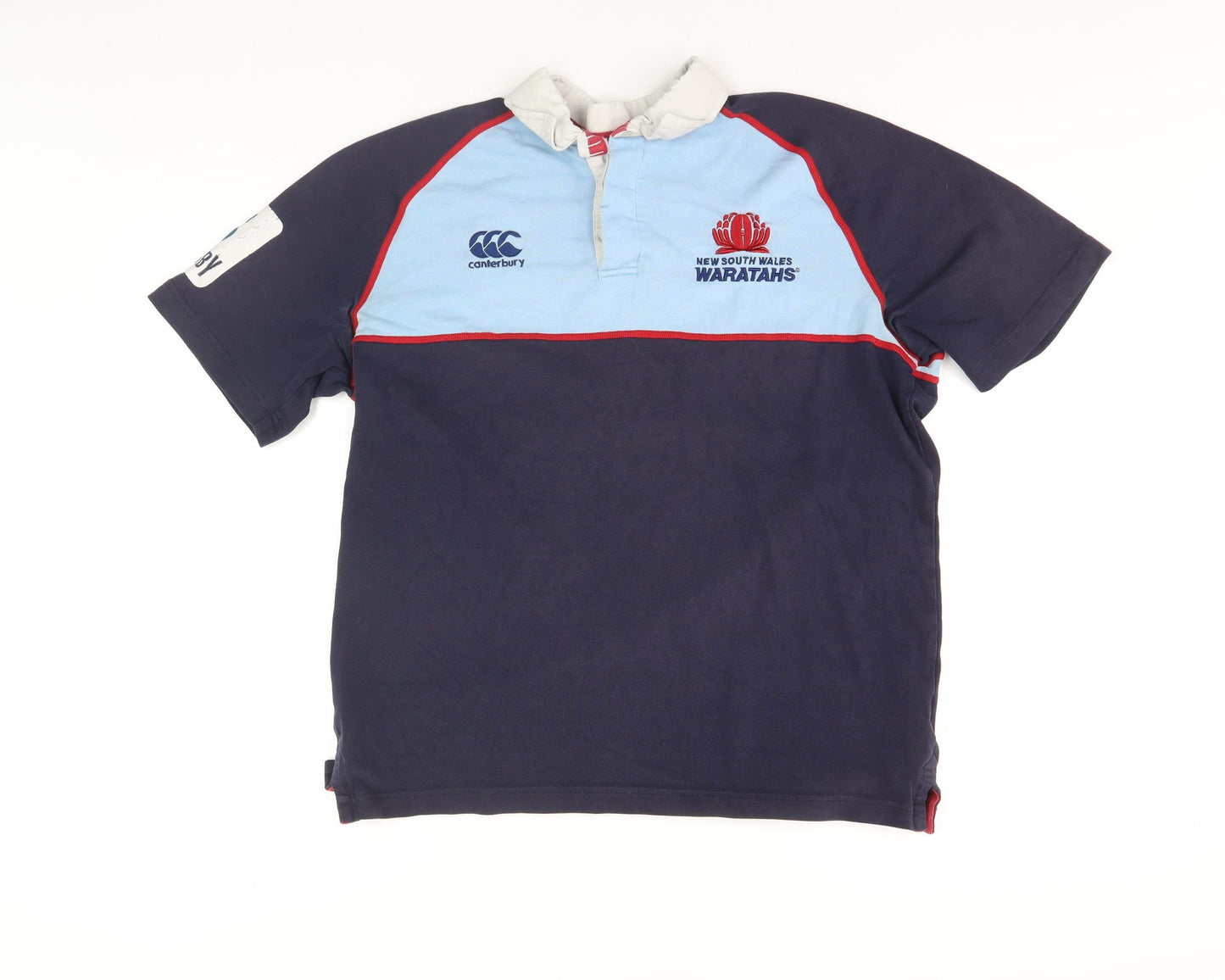 Canterbury Men's Blue Rugby Polo Shirt M