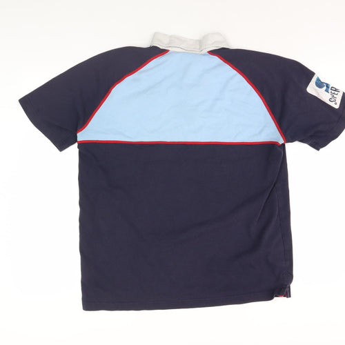 Canterbury Men's Blue Rugby Polo Shirt M