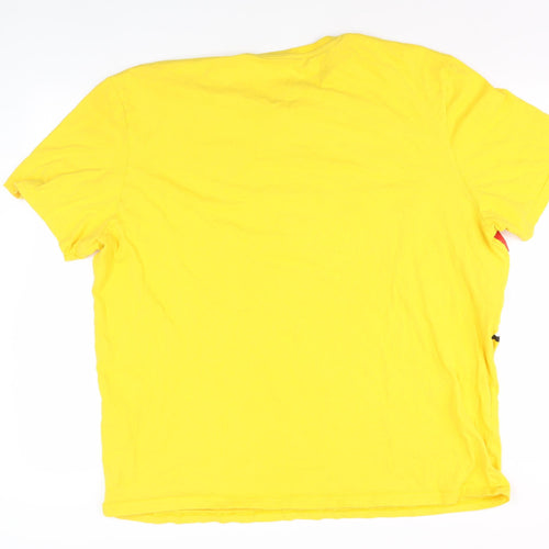 George Yellow 2XL Unisex BBC Cartoon T-Shirt