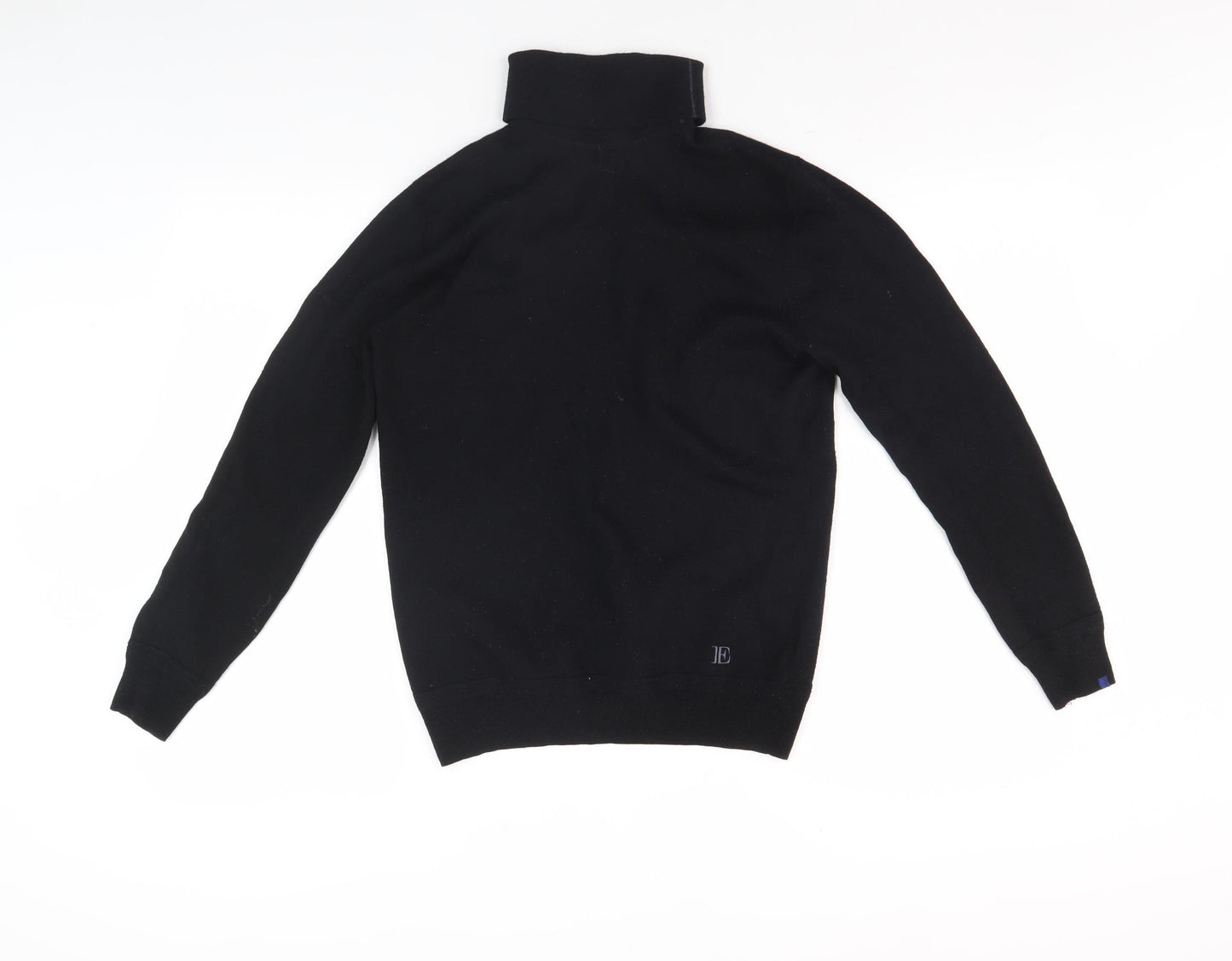 Superdry Men's Black Merino Wool High Neck Jumper