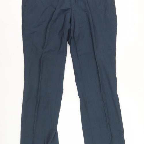 Alexandre Savile Row Men's Blue Dress Pants, Size 38