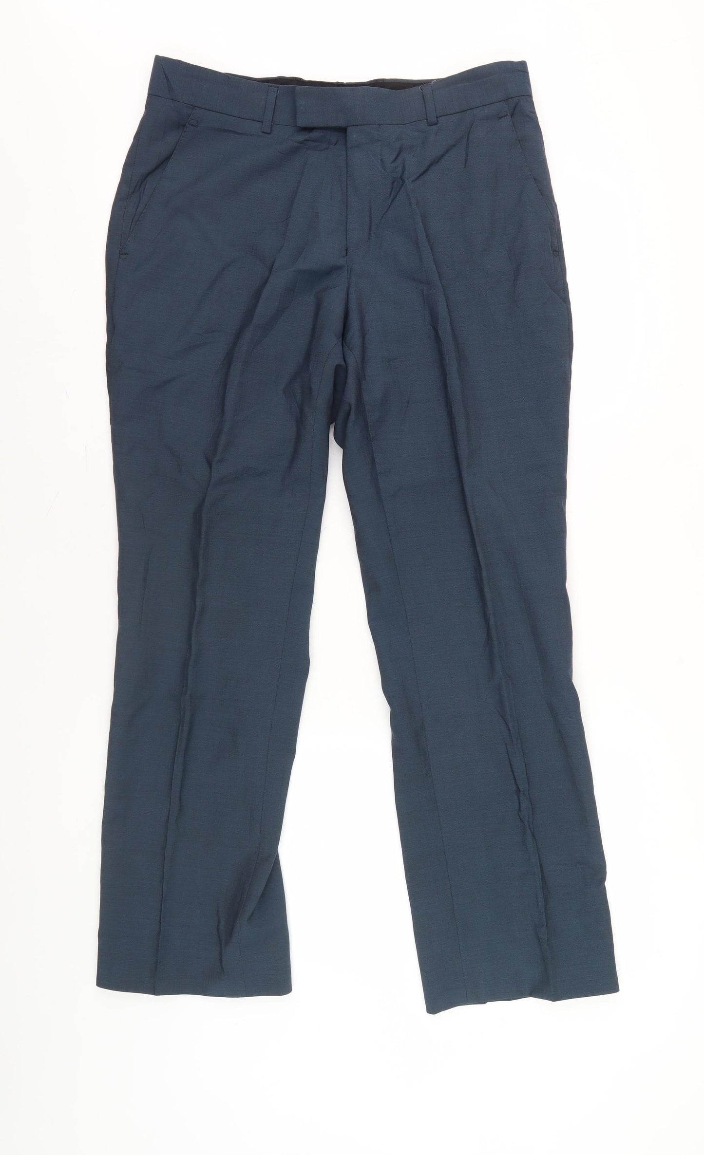 Alexandre Savile Row Men's Blue Dress Pants, Size 38