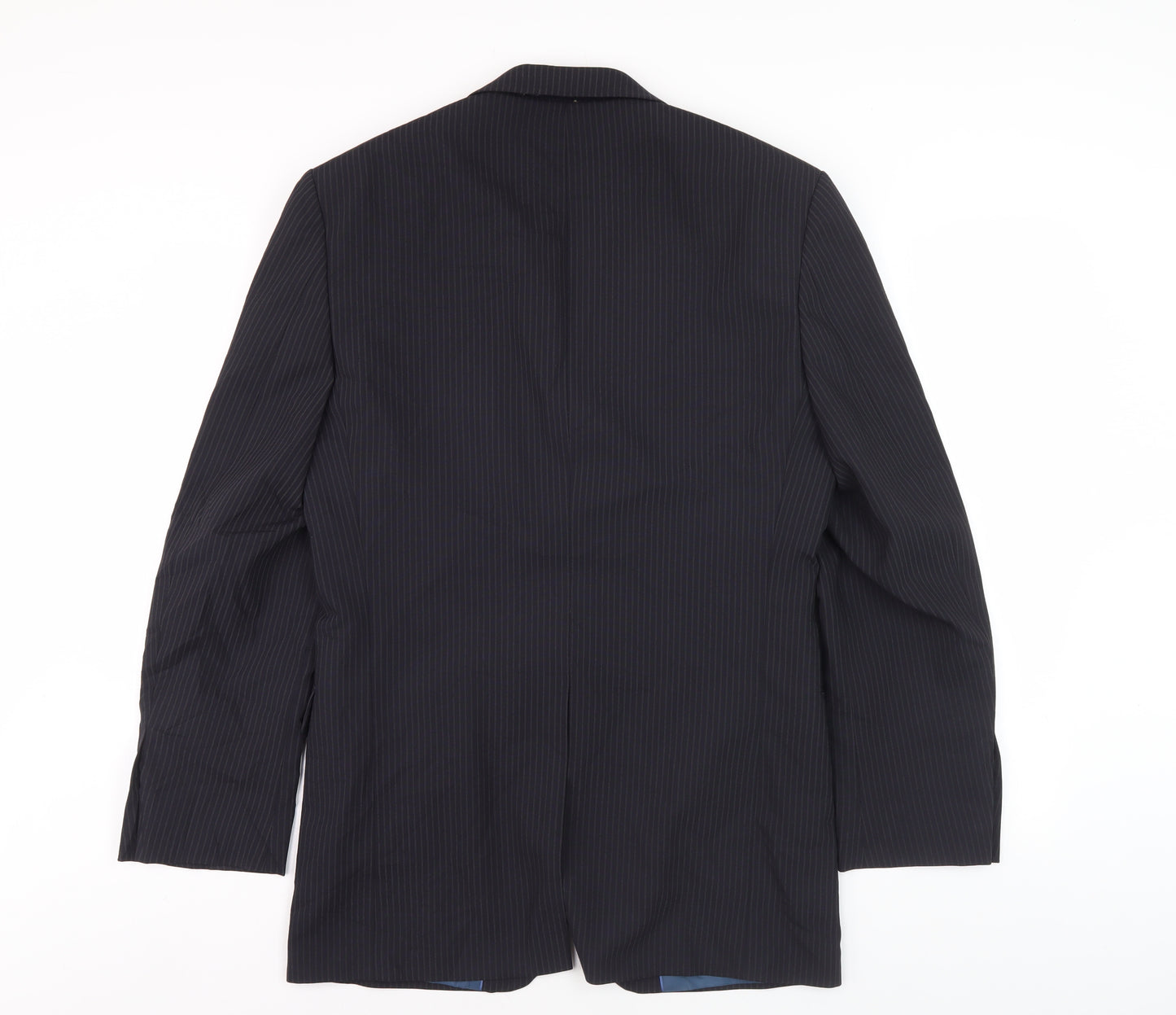 Marks & Spencer Men's Blue Striped Blazer 36R