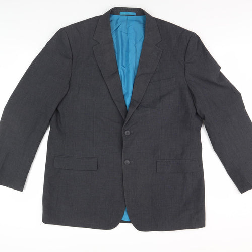 Greenwoods Mansize Black Blazer for Men, 2XL