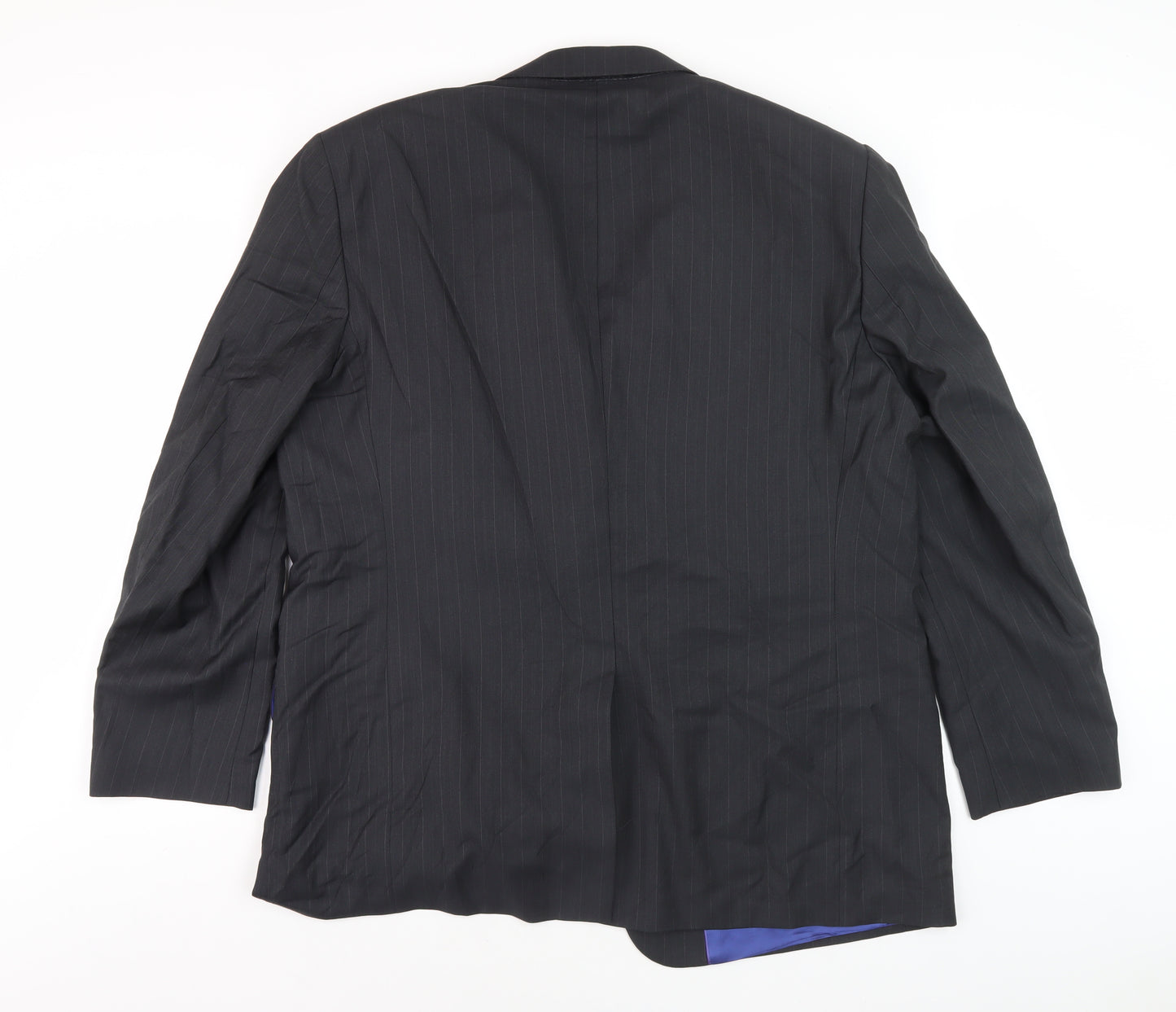 Ted Baker Men's Black Wool Striped Blazer Size 48 R