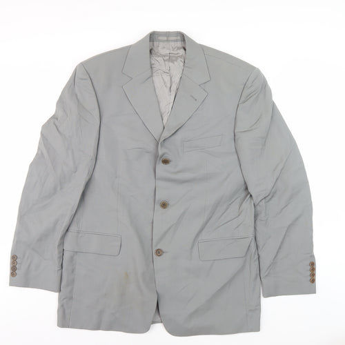 Hugo Boss Men's Grey Blazer, Size 42, Business Wear