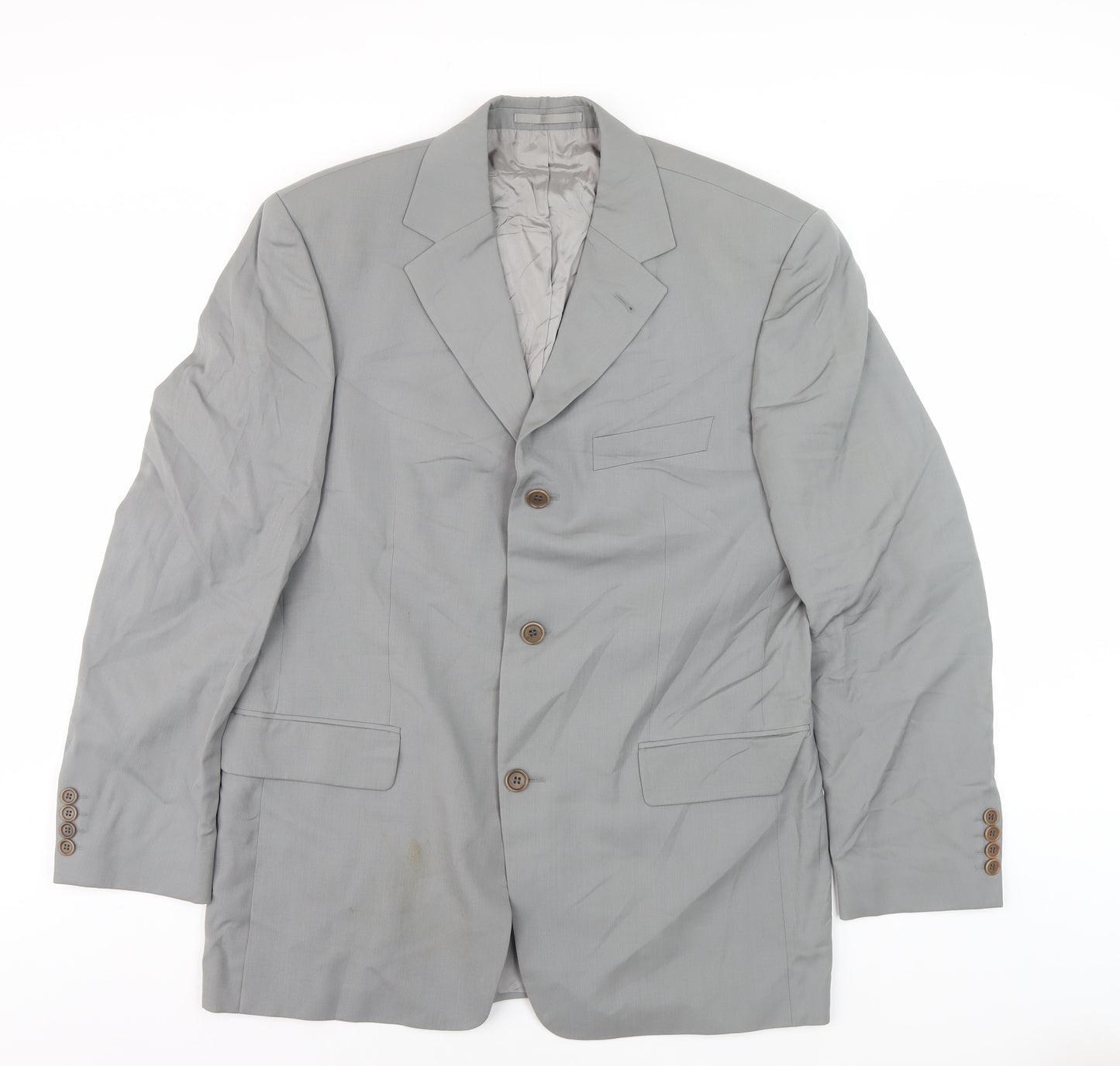 Hugo Boss Men's Grey Blazer, Size 42, Business Wear