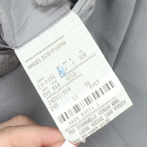 Hugo Boss Men's Grey Blazer, Size 42, Business Wear